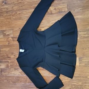 Ruffled Vneck blouse